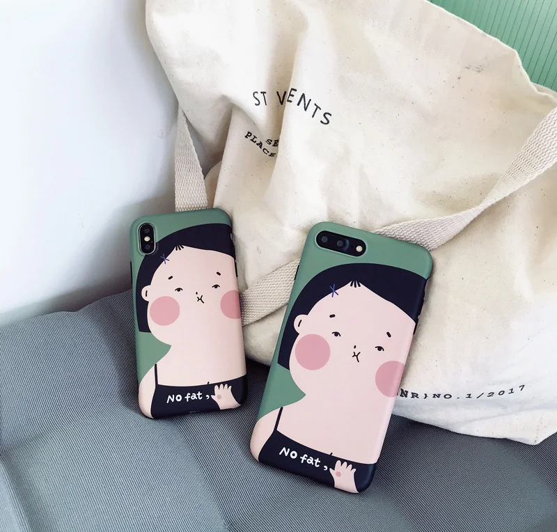 

For Summer green cute girl for Apple iphone 8/Xs xsmax mobile phone shell iphone7plus/6s fresh whole package is not fat and soft