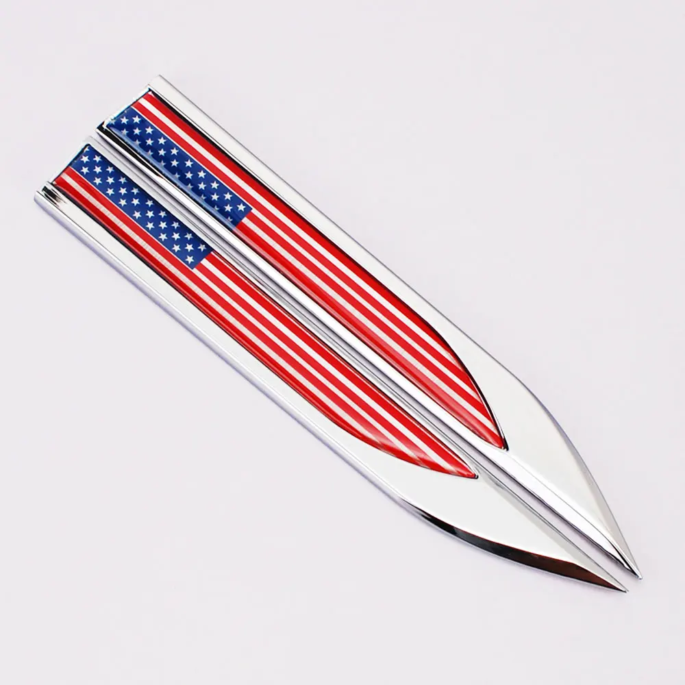 

1Pair Car 3D America Flag Emblem Badge Decals Sticker for JEEP BMW Dodge Mercedes Benz Chrysler Honda