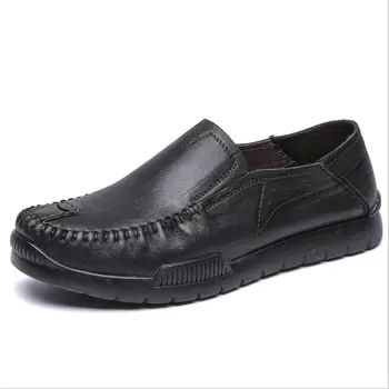 

CS675 Autumn Designer Shoes Men Genuine Leather Shoes Slip On Black Shoes Real Leather Loafers Mens Moccasins Shoes zapatillas