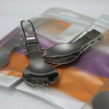 

Step Lin BL600 - D8 camping picnic tableware stainless steel folding fork spoon travel must