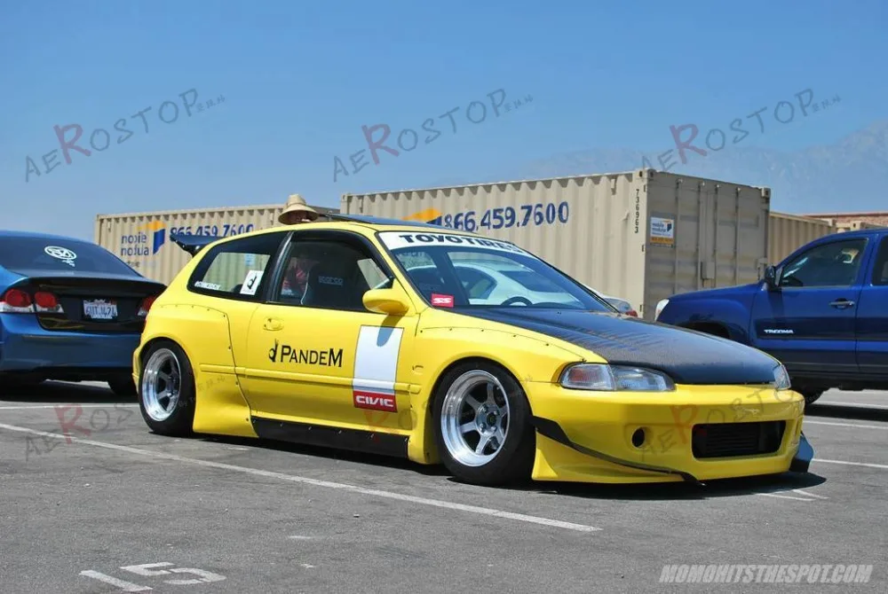 UNPAITED FRP ROCKET BUNNY PANDEM стильные задние спицы для 92-95 CIVIC EG(хэтчбек