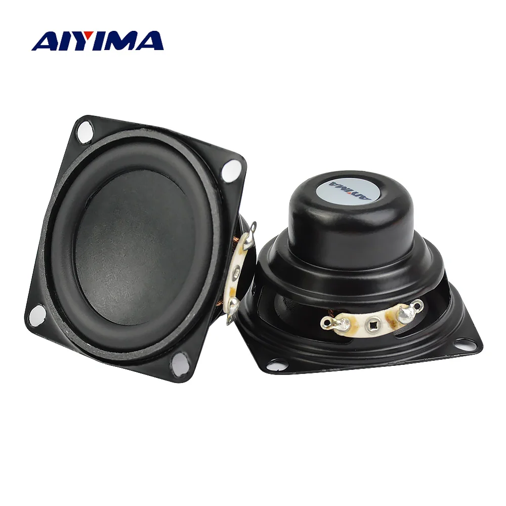 AIYIMA 2Pcs 2Inch Audio Speaker 53MM 4Ohm 10W Full Range Speakers Bass Multimedia Loudspeaker For Audio DIY