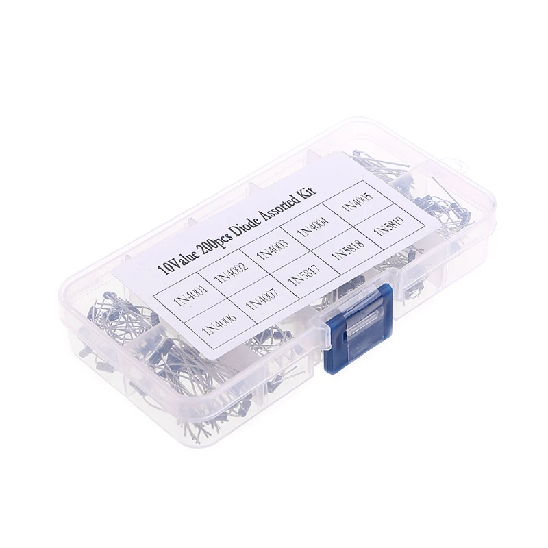 

2019 NEW 10 Value 200 Pcs Rectifier Diode Schottky Assortment Kit 1N4001-1N5819