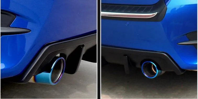 ABS/Настоящее углеродное волокно автомобиля двойной/двухосевой выход задний диффузор и выхлопной трубы, наконечники для HONDA Civic 10
