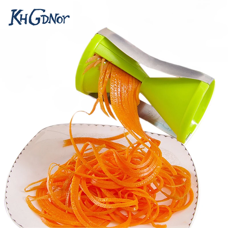 

Funnel Shape Slicer Fruit and Vegetable Spiral Slicer Carrot Cucumber Potato Shredder Salad Cutter Kitchen Cookware Tool