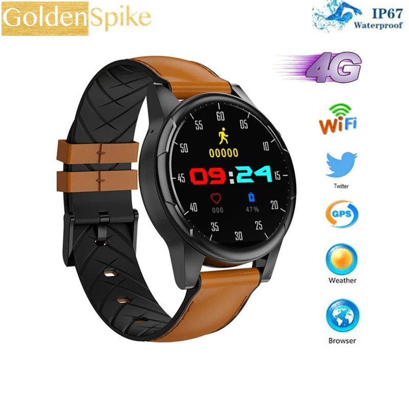 Мужские Смарт-часы X361 1 6 дюйма AMOLED экран Android 7 Роскошные с поддержкой 4G Wi-Fi GPS Bluetooth