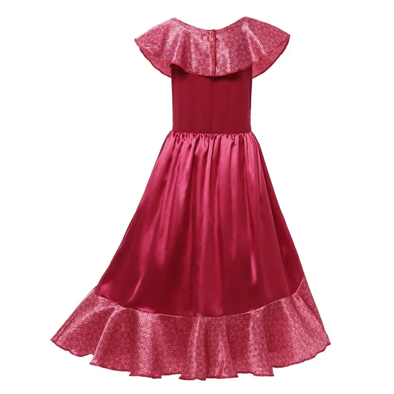 MUABABY платье для девочек Elena of Avalor Adventure; детский летний маскарадный костюм принцессы; классическое платье без рукавов с оборками для девочек