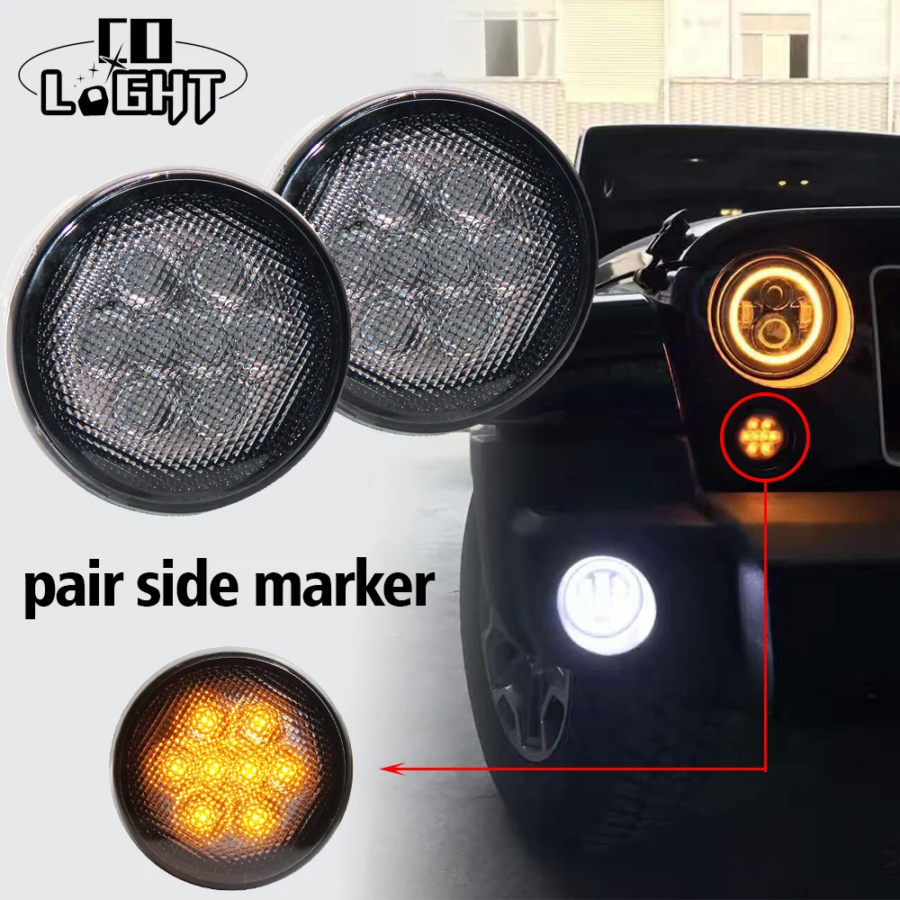 

CO LIGHT 2 PCS LED REAR LIGHT 0.1W*8PCS INDICATOR LIGHT FOR OFF ROAD JEEP WRANGLER DC 12V 24V TAIL LIGHTS FOR TRAILERS