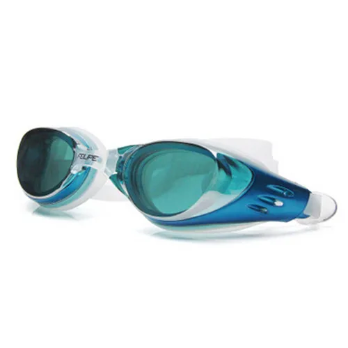 Очки для плавания для мужчин и женщин, очки для плавания с гальваническим покрытием, водонепроницаемые, силиконовые, противотуманные, спортивные, стеклянные, для дайвинга, плавания, бассейна, стекло es - Цвет: Sky  Blue