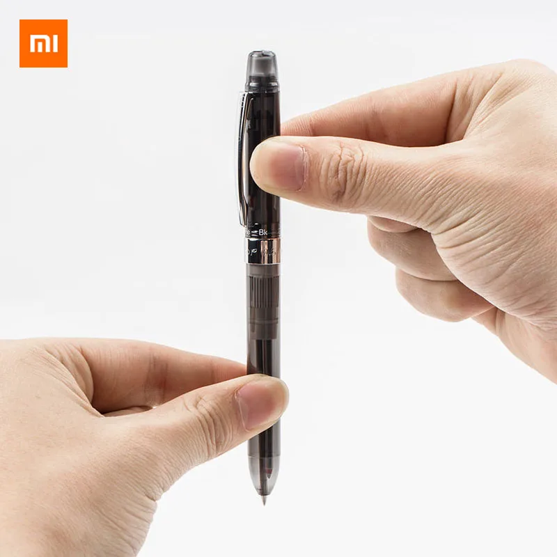 

Xiaomi Mijia 3-way Ballpoint Pens 4 in 1 Multi-function Pen With Eraser Pencil Refills 0.5mm Red Black Color Inks Signature Pen