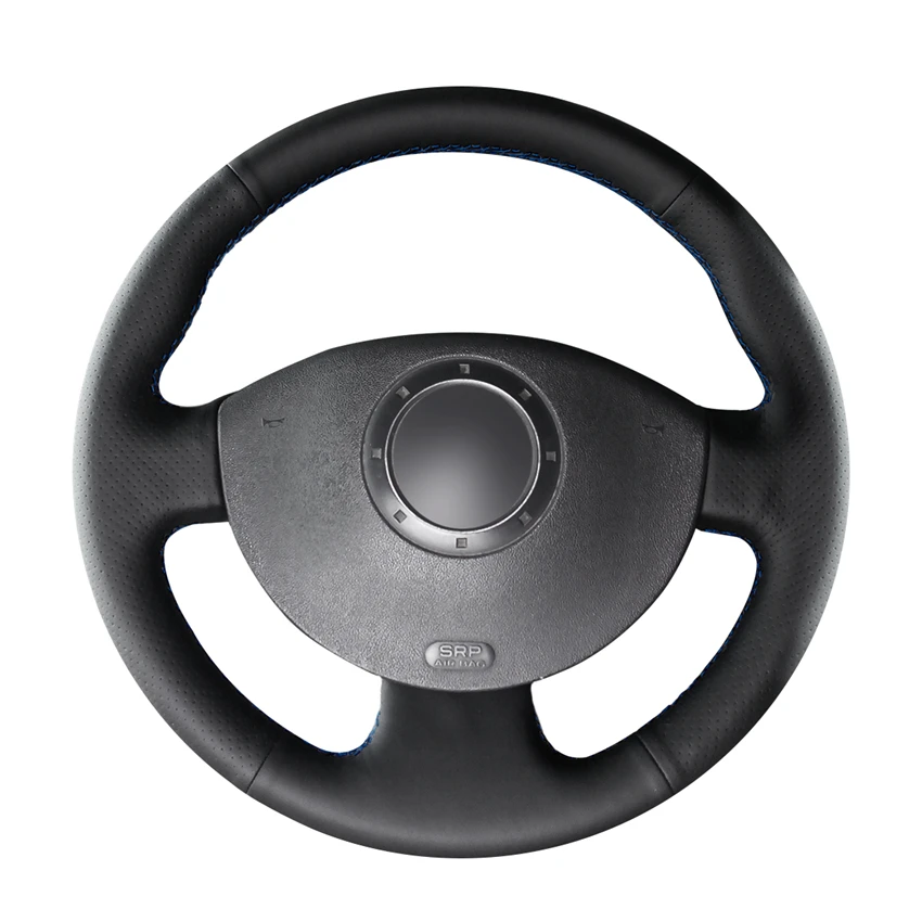 Сшитая вручную черная искусственная кожа для Renault Megane 2 2003 2008 Kangoo 2012 Scenic|Чехлы на