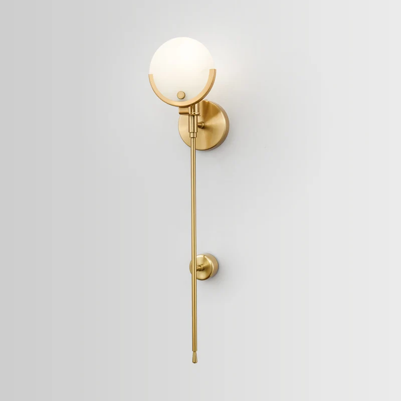 

Modern Glass Ball Wall Lamp Sconce Led Bedroom Wall Light Fixture for Home Decor Nordic Foyer Living Room Corridor Luminaire E27