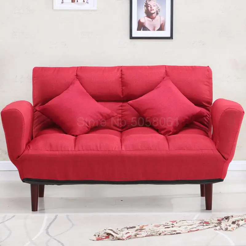Ленивый диван креативный диван-кровать маленький Huxing двойной тканевый диван гостиная спальня татами магазин одежды диван - Цвет: fy15
