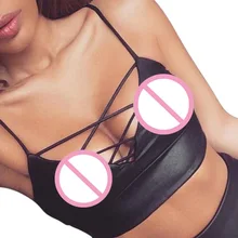 Летние сексуальные женские топы, Клубная одежда, ПУ бюстье, бюстгальтер, жилет для девушек, Одноцветный бандажный укороченный топ, облегающий уличная одежда, топы/PT