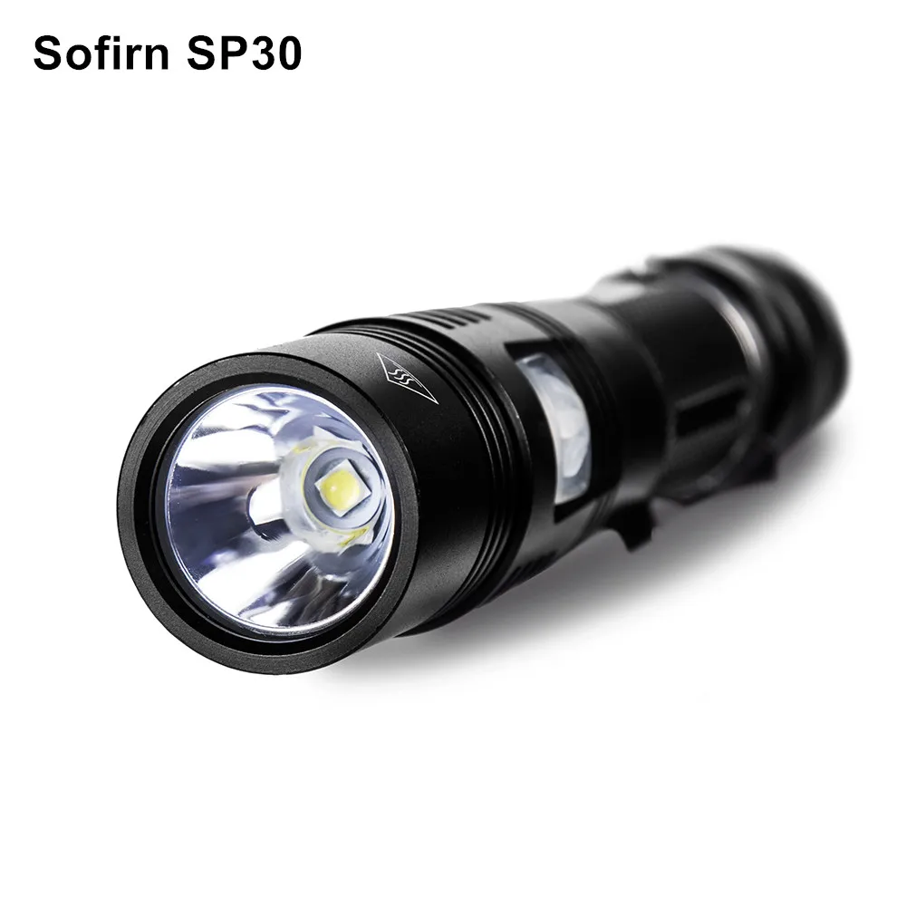 Sofirn SP30 тактический фонарь светодиодный Cree XPL 1000LM Мощный светодиодный фонарь высокой мощности светодиодный 18650 фонарь 6 режимов охоты