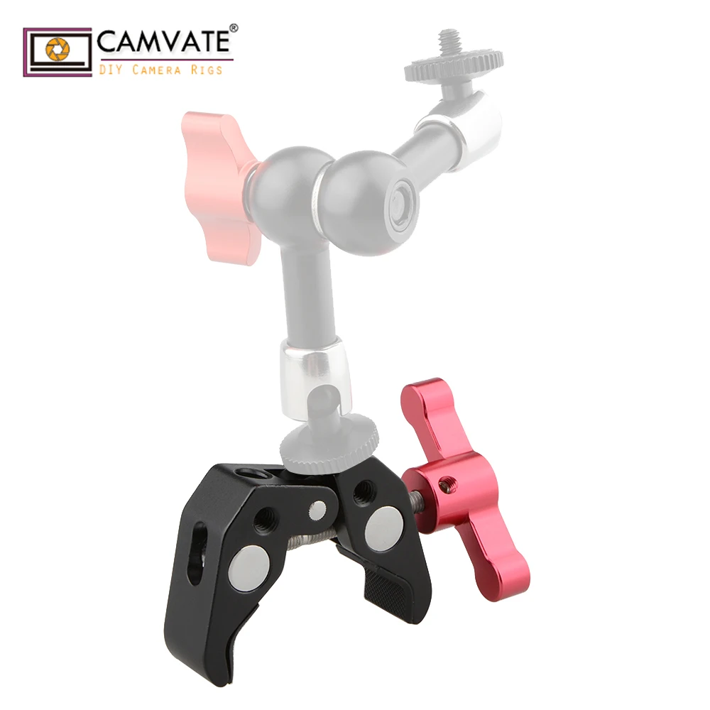 CAMVATE 1/4 дюйма и 3/8 резьба Супер зажим плоскогубцы (красная Т образная ручка) C1665