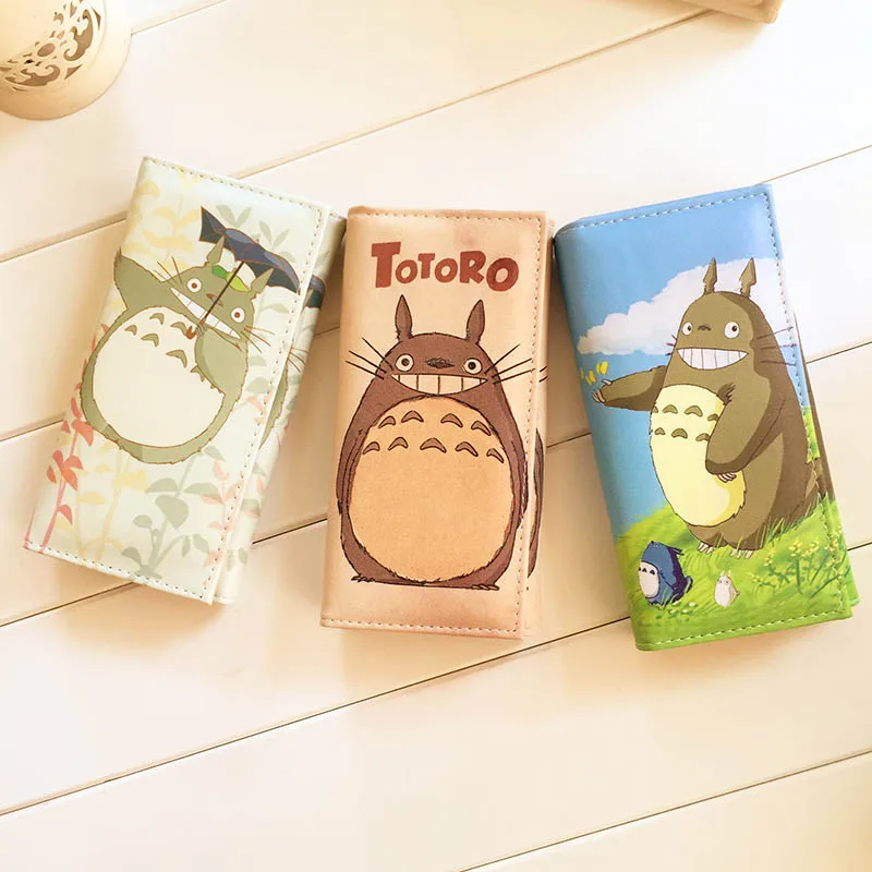 

1pc Cute Totoro Ladies Long Wallets for Women High Quality Leather Clutch Hasp Purses Female Zip Pocket Card Holder Dollar Price