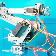 6 DOF CNC алюминиевая Роботизированная рама руки ABB промышленная модель робота 6-asix robot arm 6 servos