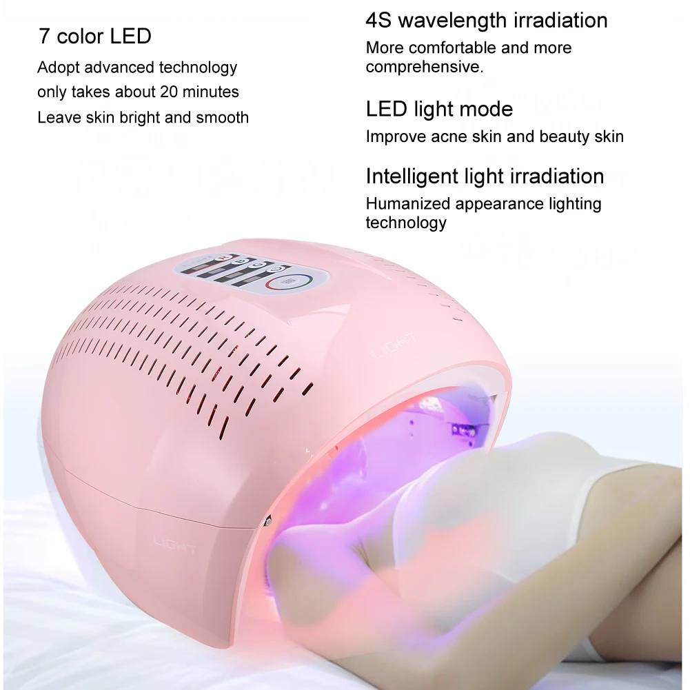 Máquina da Remoção do Rejuvenescimento da Pele do Rosto Verdadeiro Vermelho Azul Terapia Pdt Cuidados Ferramentas 7-cor Led Luz 12 High Quality Beleza e saúde