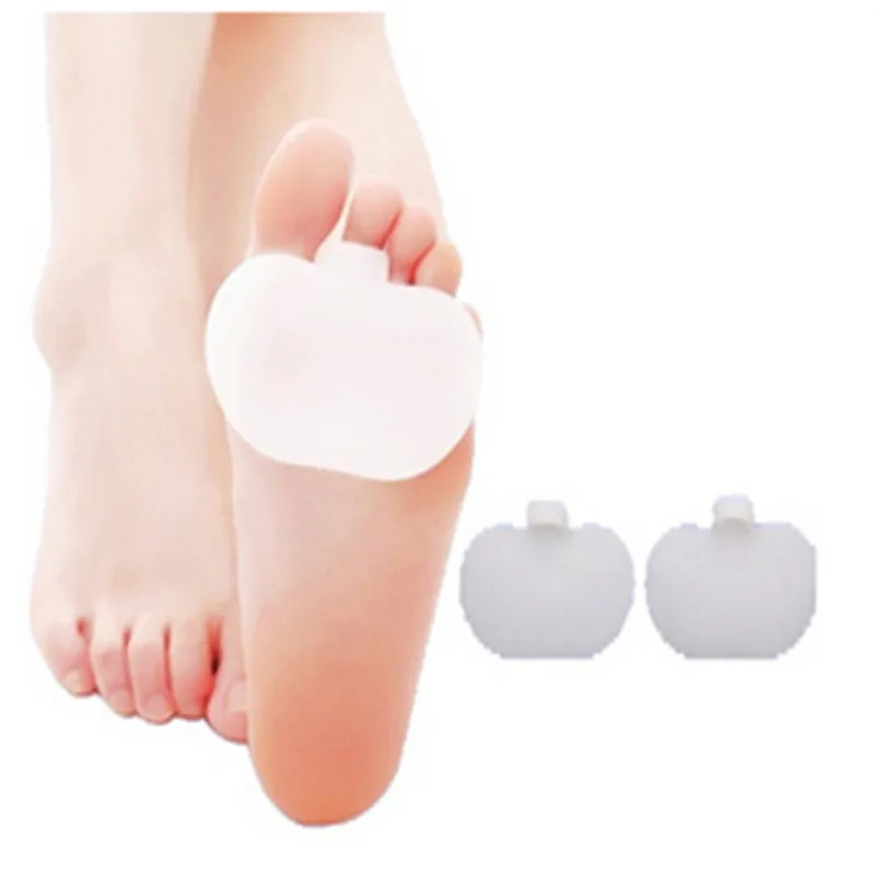 

2pcs thick Medical Silicone Toe Pads Gel Forefoot Pad Feet Care High heels footPad Half Insole Foot Care Sore Feet Pain Pedicure