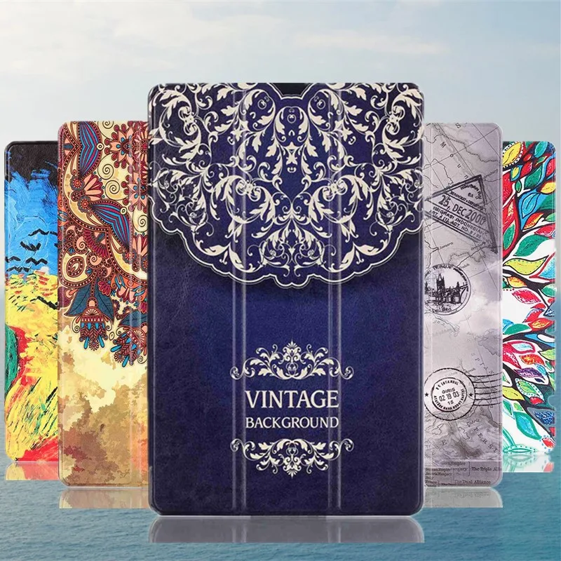 

For Lenovo Tab3 Tab 3 7 730 730F 730M 730X TB3-730F TB3-730M 7.0" Print Leather Magnet Stand Tablet Case Funda Protective cover