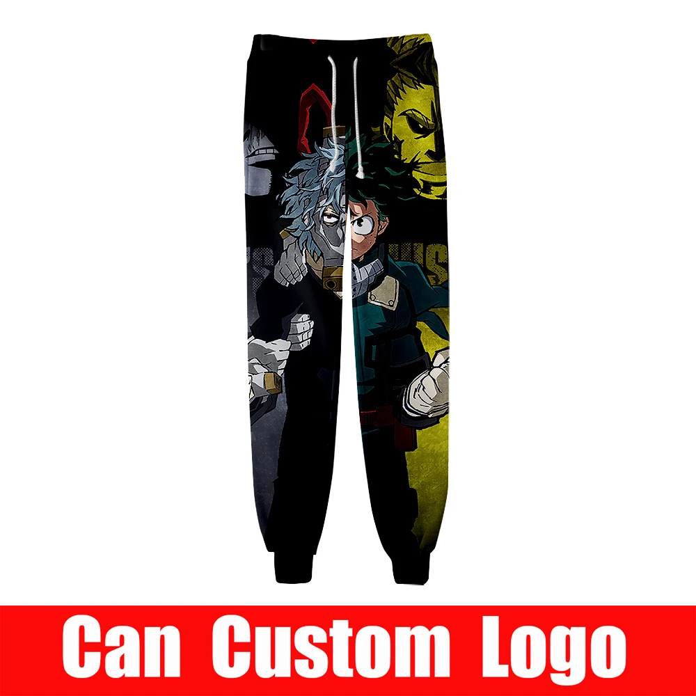 My Hero Academia Pants men Hip Hop Pants Trousers Kpop Fashion Casual High Quality Casual Warm Pants summer streetwear