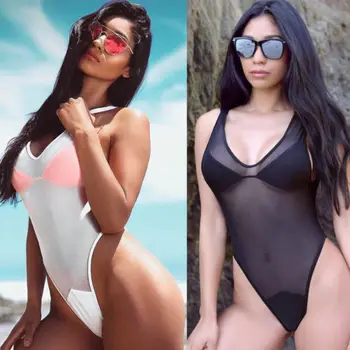

AU 2018 New Fashion Hot Popular Women One Piece Push Up Unpadded Bra Bikini Monokini Bikini Swimwear Swimsuit