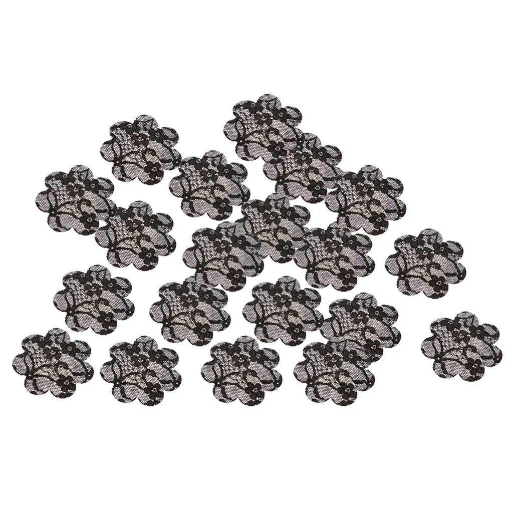 20x Sexy Lace Flower Adhesives Breasts Nipple Covers Pads Breasts Stickers Women's Invisible Lift Tape Dress Pasties