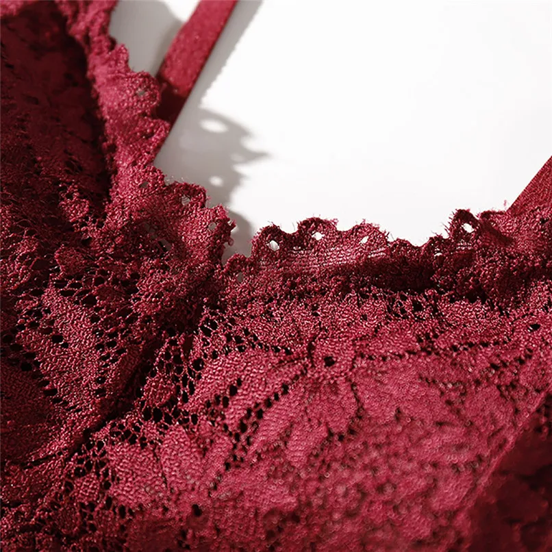 Soutien Gorge Women Sexy Bra Top Solid Vest Lace Seamless Breathable Push Up Top Underwear Sujetador Mujer 30OC1712