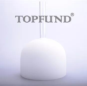 

TOPFUND B Note Crown Chakra Handle Frosted quartz Crystal Singing Bowl 9''
