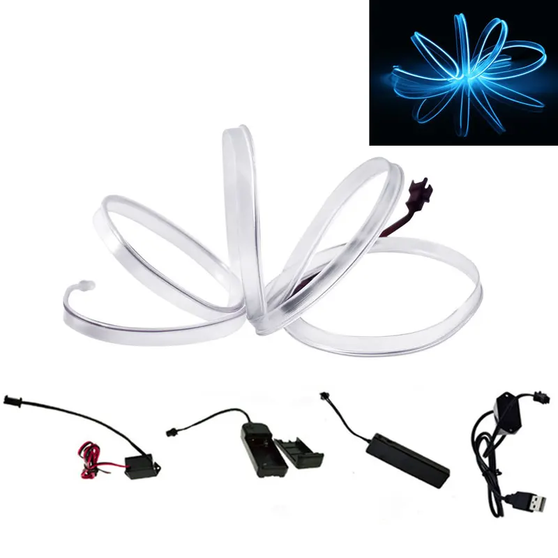 

1Pcs El Wire Led Lamp 1M 2M 3M 4M 5M Led Strip Lights Dance Party Car Living Room Decor Neon Strip With USB/dc 3v 5v Controller