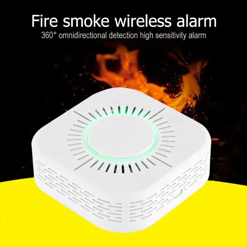 

433MHz Wireless Smoke Detector Fire Sensor Independent Acousto-optic Alarm Security Home Alarm System Auto Dial Alarm Systems