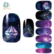 Rocooart K5653 Water Transfer Foil Nails Art Sticker Mystery Galaxy Design Manicure Decor Decal Fashion Nail