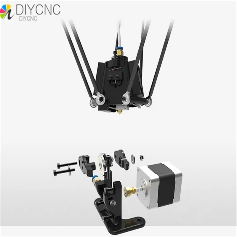 MICROMAKE Принтер шкив версия DIY обучения комплект литья под давлением delta параллельный arm Kossel 3D принтер