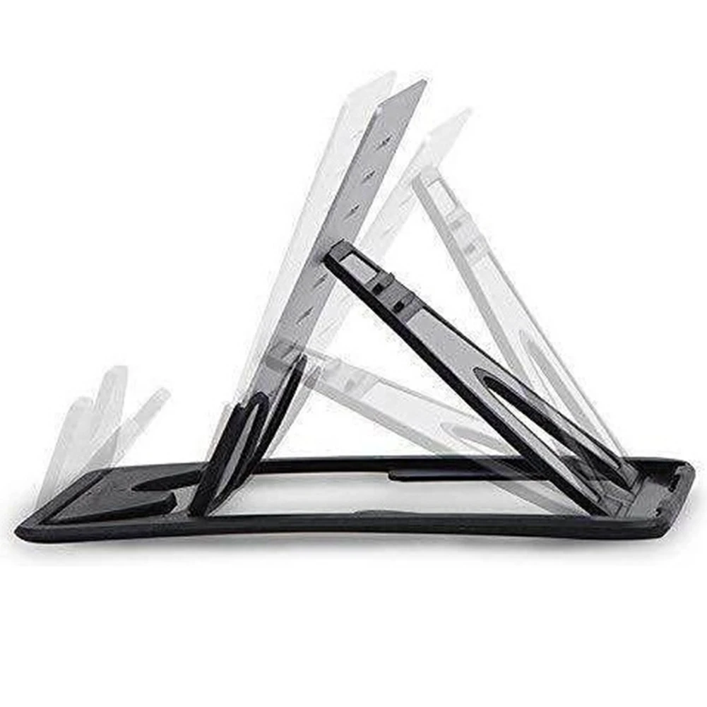 

Adjustable Anti-slip Base Universal Bracket Phone Holder Durable Accessories Black Portable Aluminum Alloy Desk Stand Card Rack