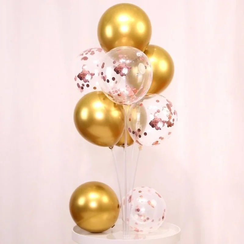 1 Набор воздушных шаров колонна База держатель для шарика с чашкой стол плавающая подставка свадебные принадлежности макет комнаты день рождения магазин романтический декор