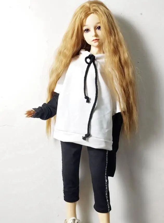 Женская Одежда для кукол 1/3 1/4 bjd 1/6 аксессуары свитер красный синий белый цвет с