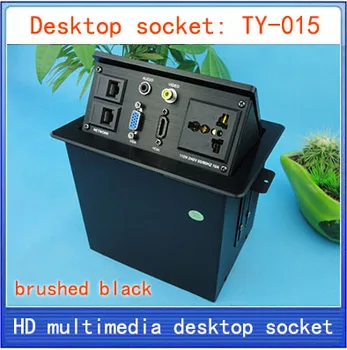 

Desktop socket / hidden multimedia information box outlet / HD HDMI network RJ45 video Audio VGA interface desktop socket TY-015