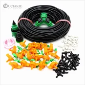 MUCIAKIE 5M-50M Automatic Garden Watering System Kits Self Garden Irrigation Watering Kits Micro Drip Mist Spray Cooling System