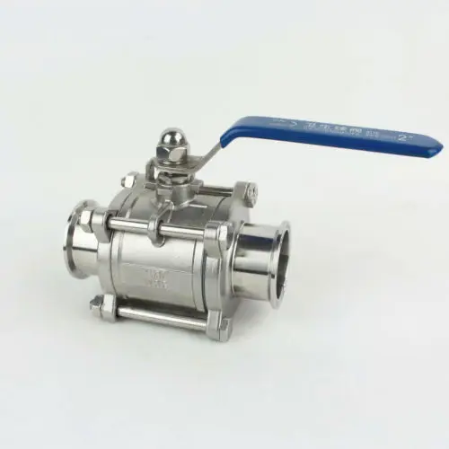 

Fit 89mm Pipe OD 3.5" Tri Clamp SS304 Stainless Steel 3-Piece Ball Valve
