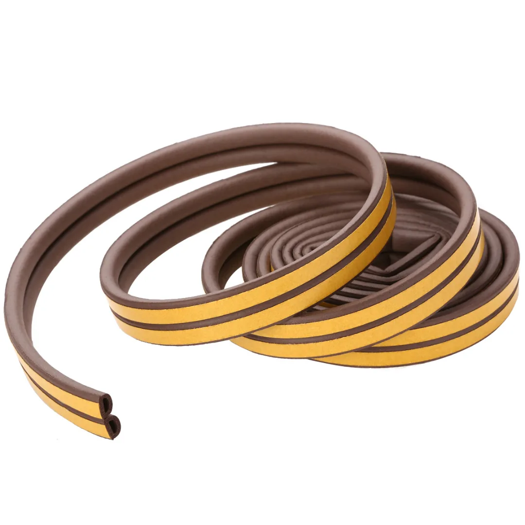 Mayitr 5M Foam Draught Excluder Avoidance Collision Self Adhesive Window Door Hardware Soundproofing Sealing Strip