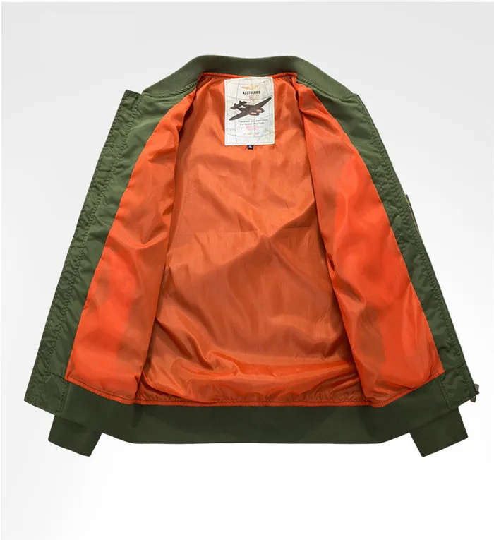 

Bomber Jacket New Men's Fashion Spring Autumn Patch Military Chapter Military Motorcycle Jackets Men Flight Pilot Air Force Coat