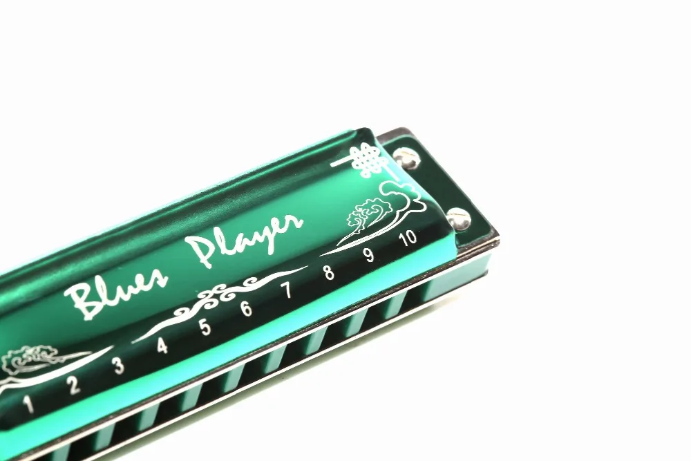 EASTTOP Blues Harp Mouth Organ PR020 Key Of C Two Screws One Side Big Open On Back Diatonic
