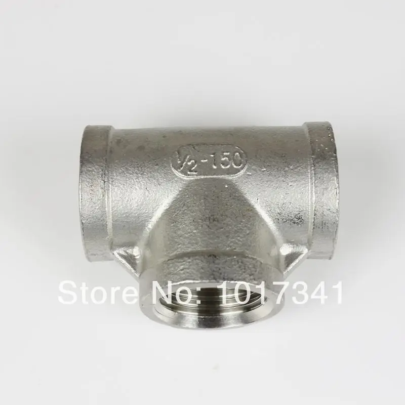 

Stainless Steel 304 Tee - 1/2" Female BSP, Brewer Hardware, Hombrew Pump fitting
