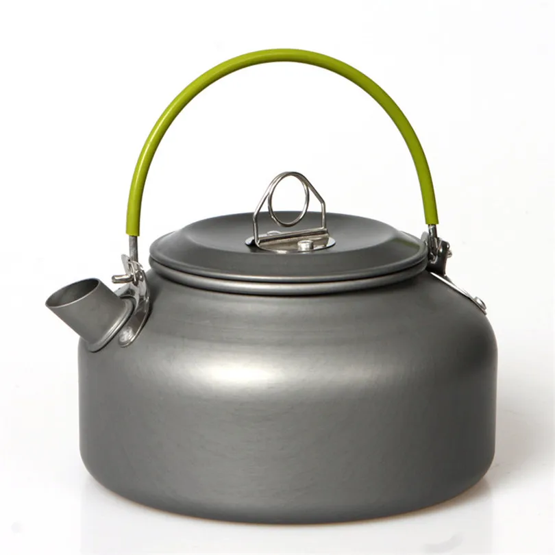 Outdoor pot Coffee Teapot Camping Hiking Picnic BBQ Kettle Water Pot Aluminum Tableware 800mL Water Kettles #3f26 (2)