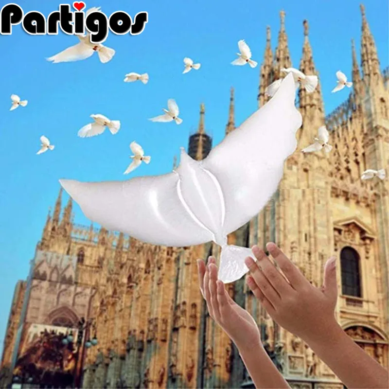 50 pçs lote grande 105*48cm pomba folha
