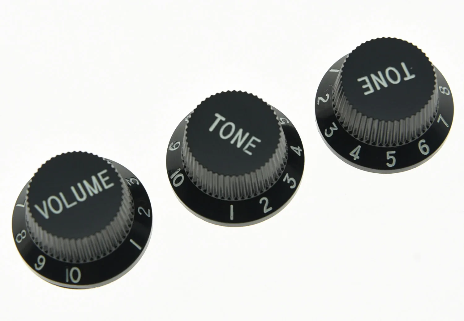 Black ST Style Guitar Knobs Volume Tone Knobsin Guitar Parts