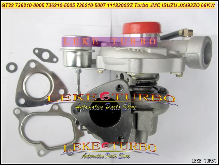 

GT22 736210-5005 736210-0005 736210 5005 736210 0005 736210 1118300SZ Turbo Turbine Turbocharger For ISUZU For JMC JX493ZQ 68KW