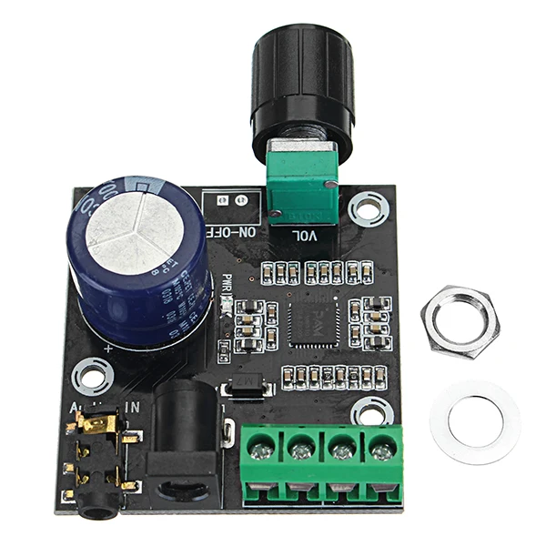 LEORY Digital Audio Stereo Amplificatore Ad Alta Potenza A Doppio Canale PAM8610 DC 12 V 15 W * 2 a