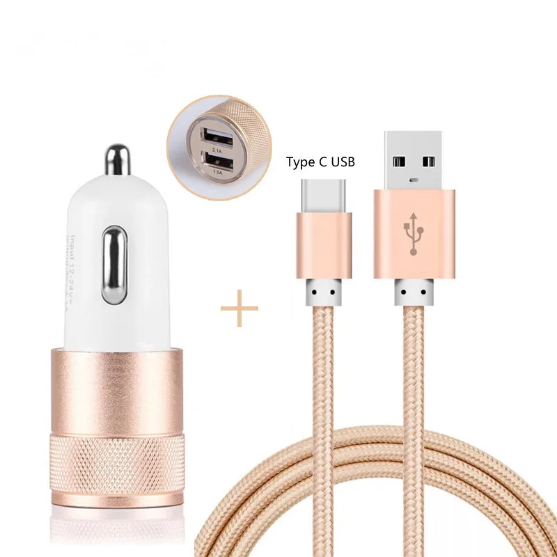 سيارة مهايئ شاحن لسامسونج غالاكسي A8 S9 S8 زائد A9 2018 A6s A8s ملاحظة 8 9 A3 A5 A7 2017 النايلون نوع-C كابل يو اس بي